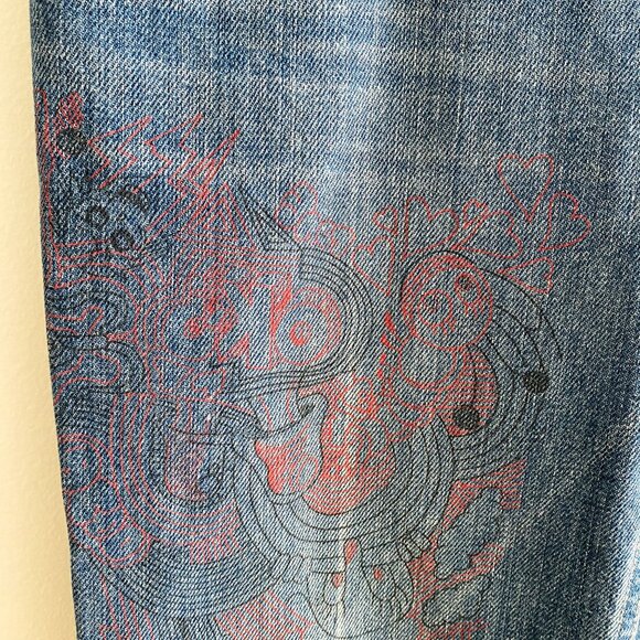 Marc Jacobs Vintage Tattoo Spiderweb Jeans 2 - Picture 5 of 12